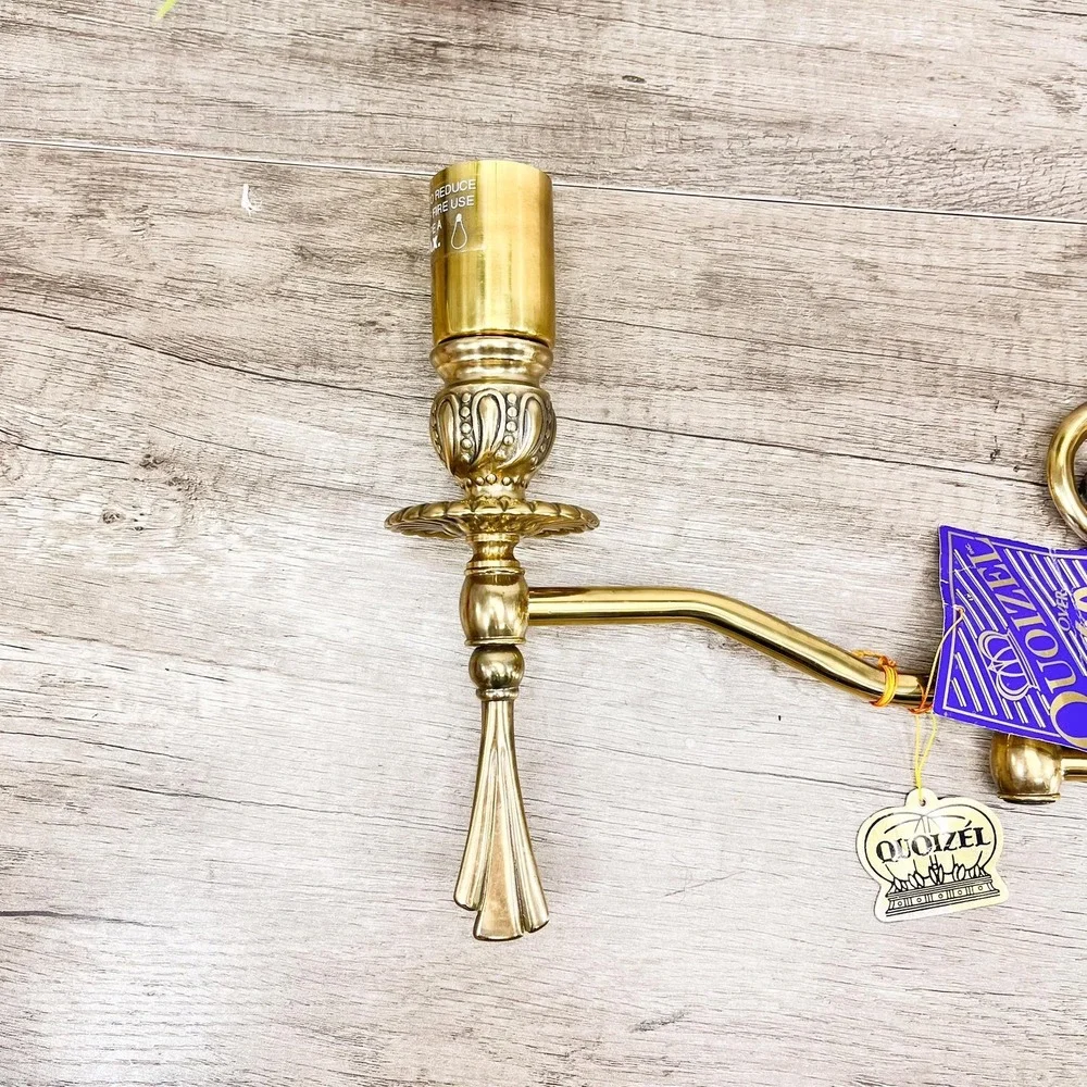 Brass Victorian‎ Wall Light: Gold Swing Arm Lighting